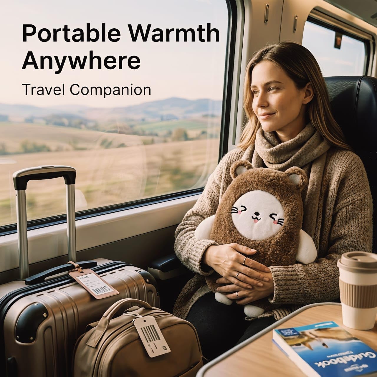 TGOPIT Hot Water Bag with Cute Cartoon Design Soft Cover for Pain Relief, Heating Bag, Heating Pad Hot Water Bottle & Rubber Bottle for Hot Water Bag for Pain Relief- 500 ML (Multi) 1
