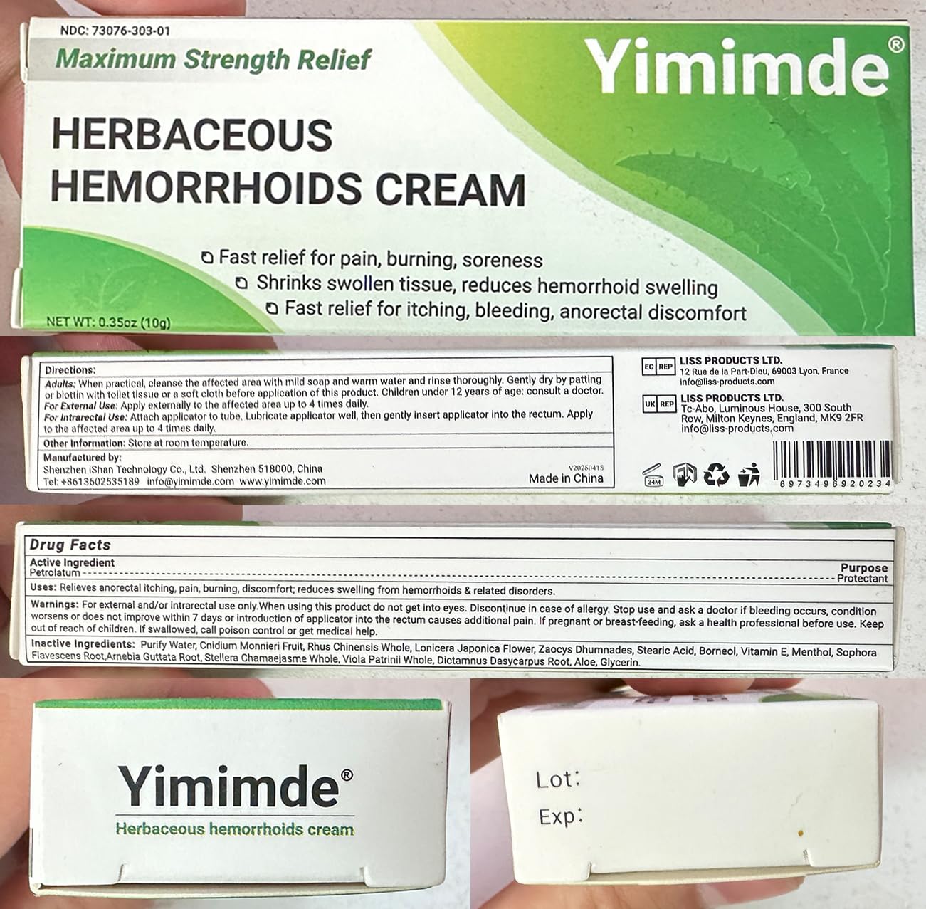 Hemorrhoid Treatment Ointment 10g — Amazon image 8