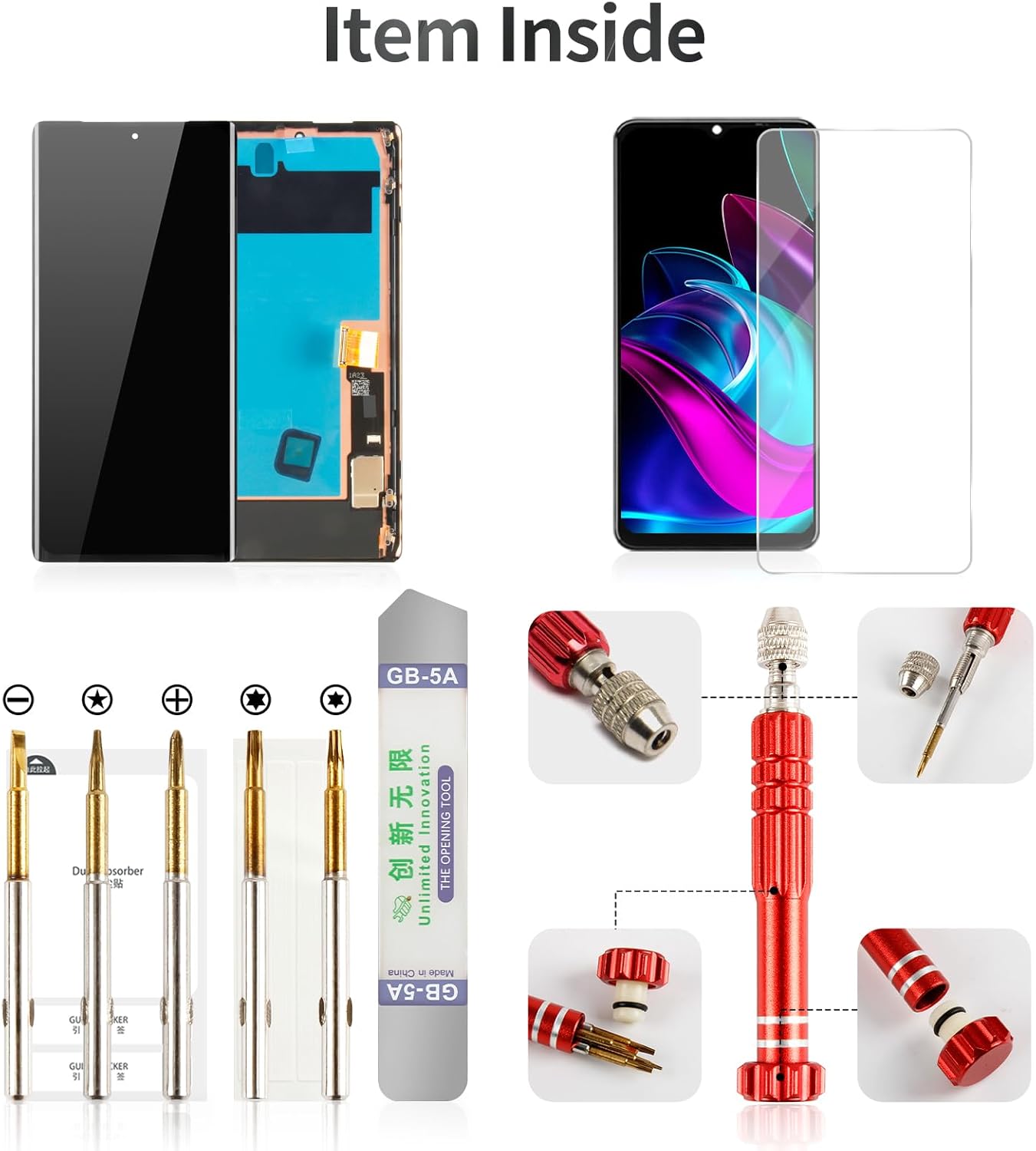 OLED for Google Pixel 6 Pro Screen Replacement 5g for Google Pixel 6 Pro Display Digitizer for Pixel 6 Pro G8VOU LCD Touch Screen Assembly with Frame GLUOG GF5KQ Black (with Fingerprint Function)