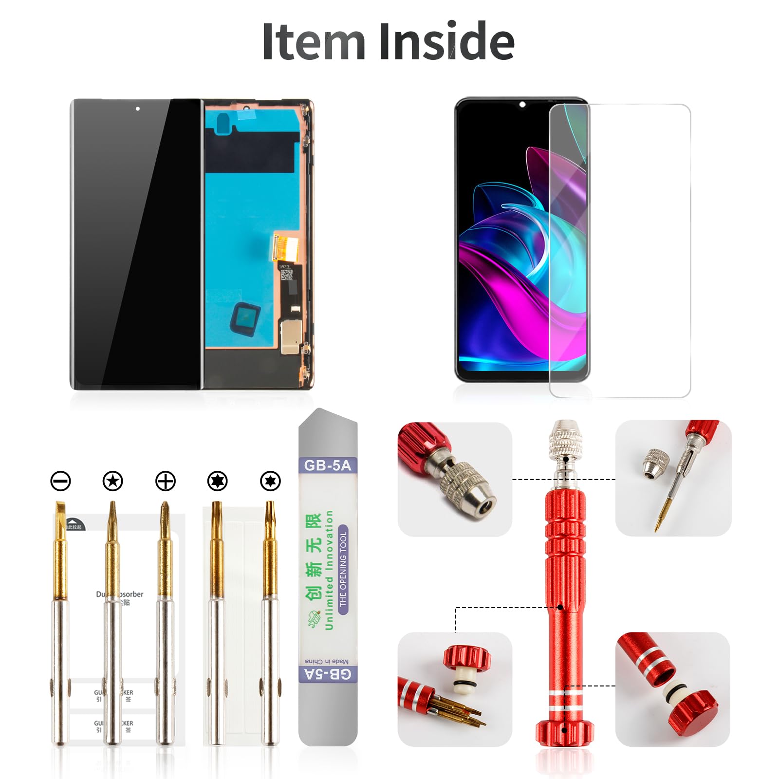 OLED for Google Pixel 6 Pro Screen Replacement 5g for Google Pixel 6 Pro Display Digitizer for Pixel 6 Pro G8VOU LCD Touch Screen Assembly with Frame GLUOG GF5KQ Black (with Fingerprint Function)