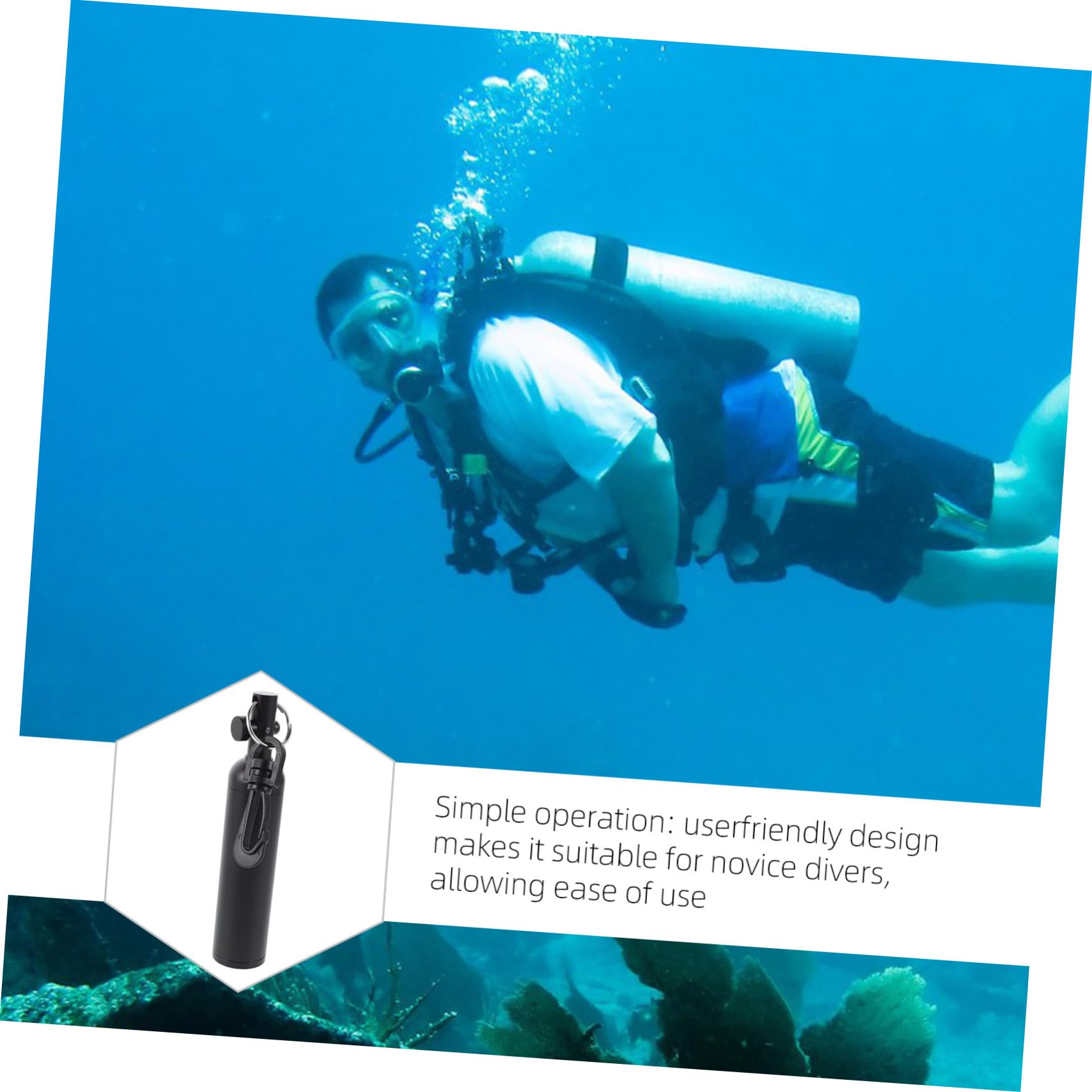 Bâton de Signalisation de Plongée en Alliage D’Aluminium, Hochet sous-Marin Antidérapant, Communication sous-Marine pour Débutants