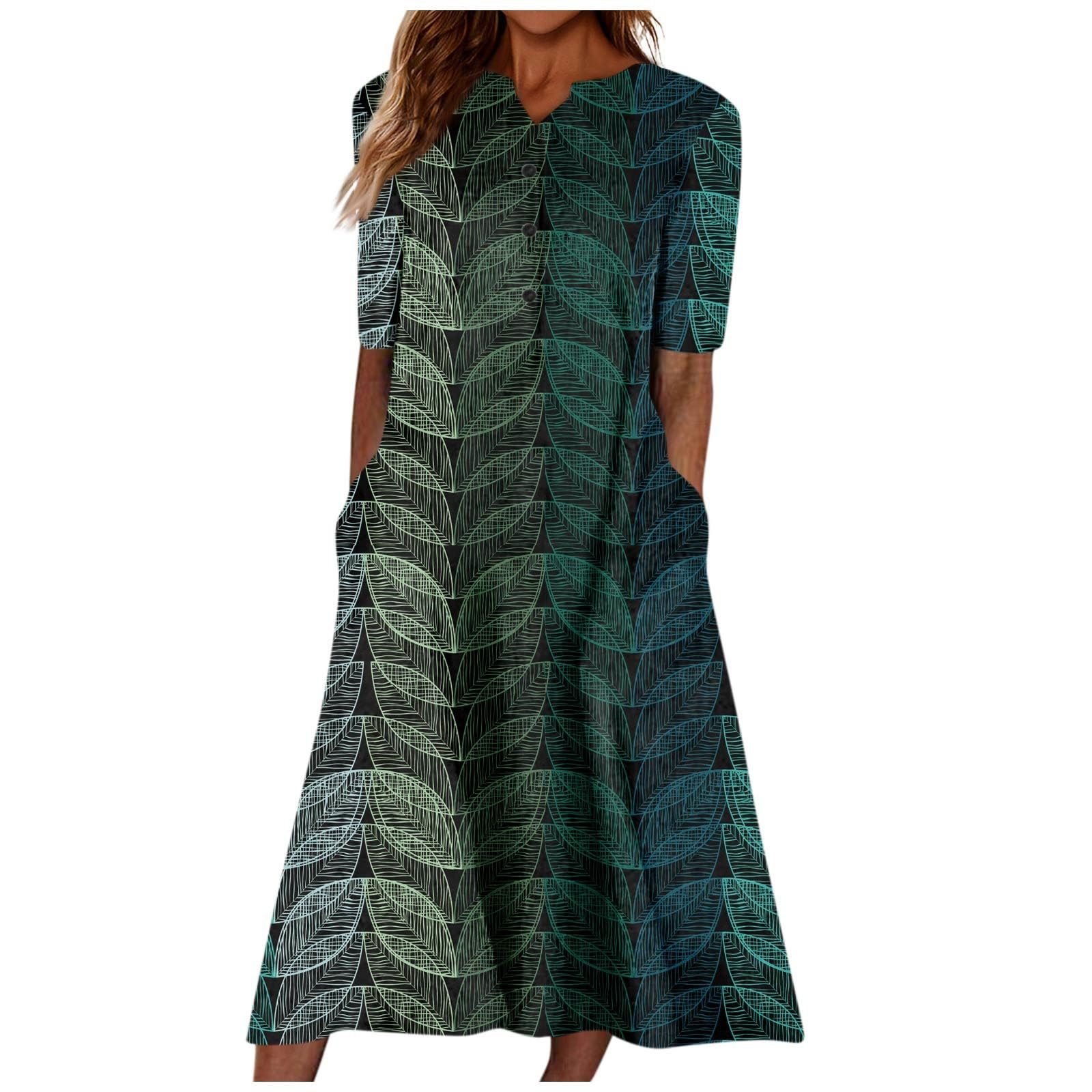 Womens Engagement Dresses For Photoshoot Casual Printed V Neck Short |  Desertcart BAHRAIN