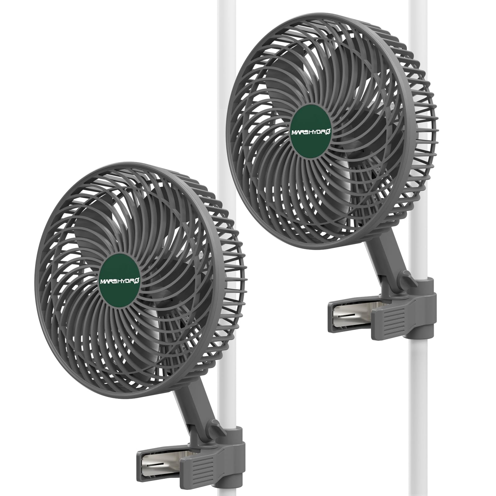 Updated 2-Pack M6 Grow Tent Fan, A powerful Oscillating Clip Fan with Low Noise for Hydroponic Plants and Ventilation Circulation with convenient APP/WiFi Control.