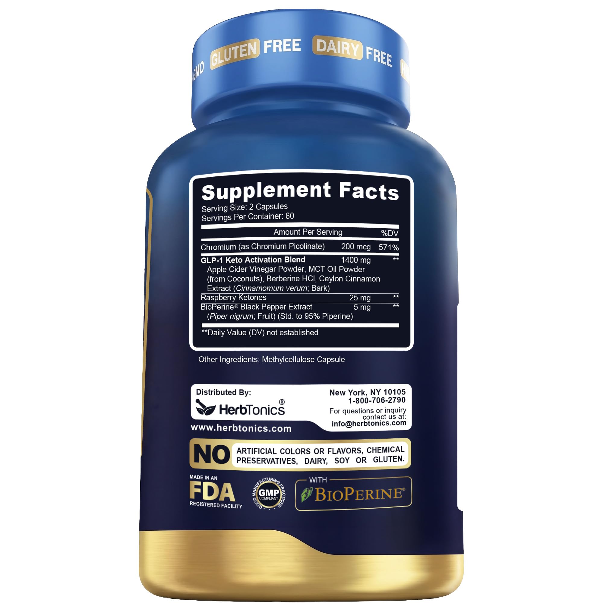 Herbtonics Apple Cider Vinegar Keto Advanced + Berberine & GLP-1 Support — Amazon image 8