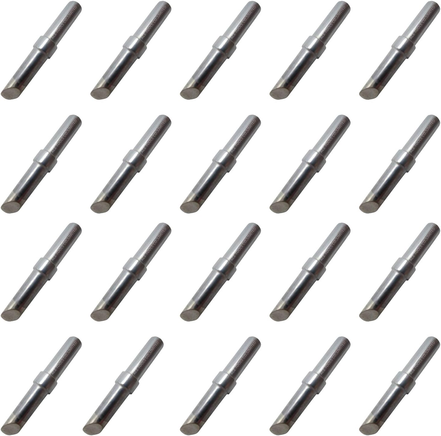 ETDD Bevel Single Flat Soldering Tip 0.181" / 4.6mm for WESD50 WES50 WESD51 WES51 PES50 LR20 PES51 LR21 WE1010NA (WE1010EU WE1010EDU) WE1010 WECP ACE Brand Solder Iron Handle Tips (20)