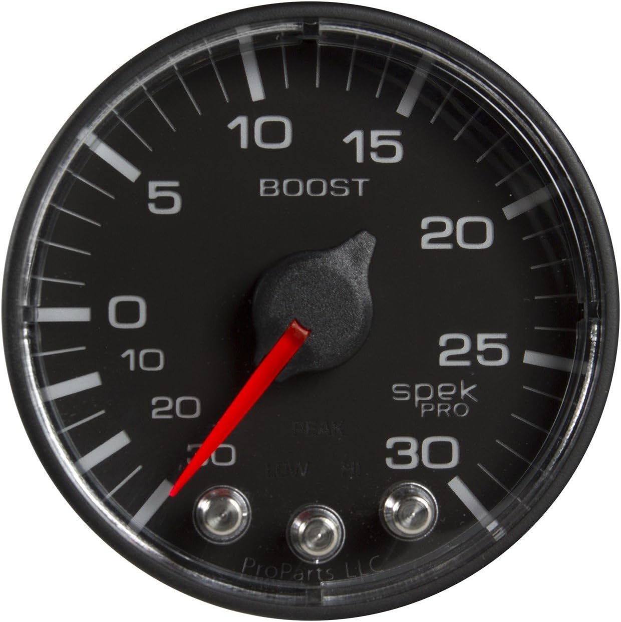 Pro Parts P302328 Spek-Pro 2-1/16" Electric Boost/Vacuum Gauge (52.4mm, 30 in HG/30 PSI)