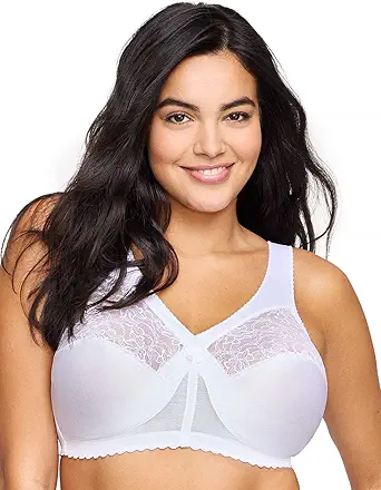 Glamorise Full Figure Plus Size MagicLift Original Support Bra Wirefree #1000