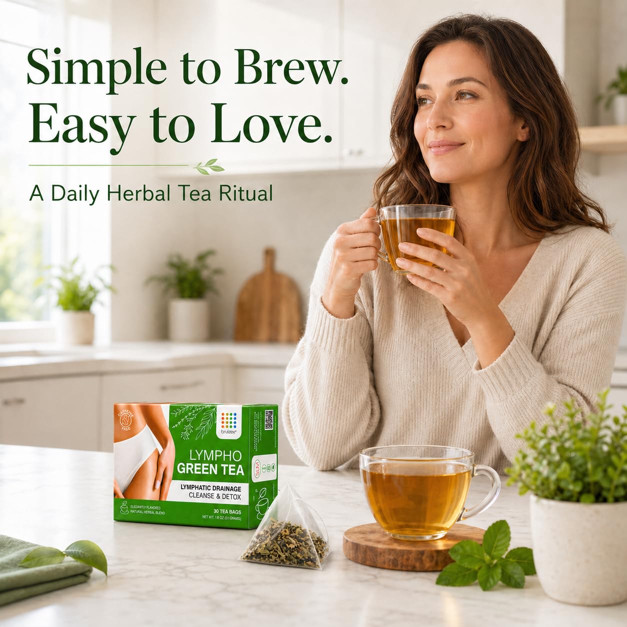 Amazon.com: Bruizex Lymphatic Green Tea, Lymphatic Drainage