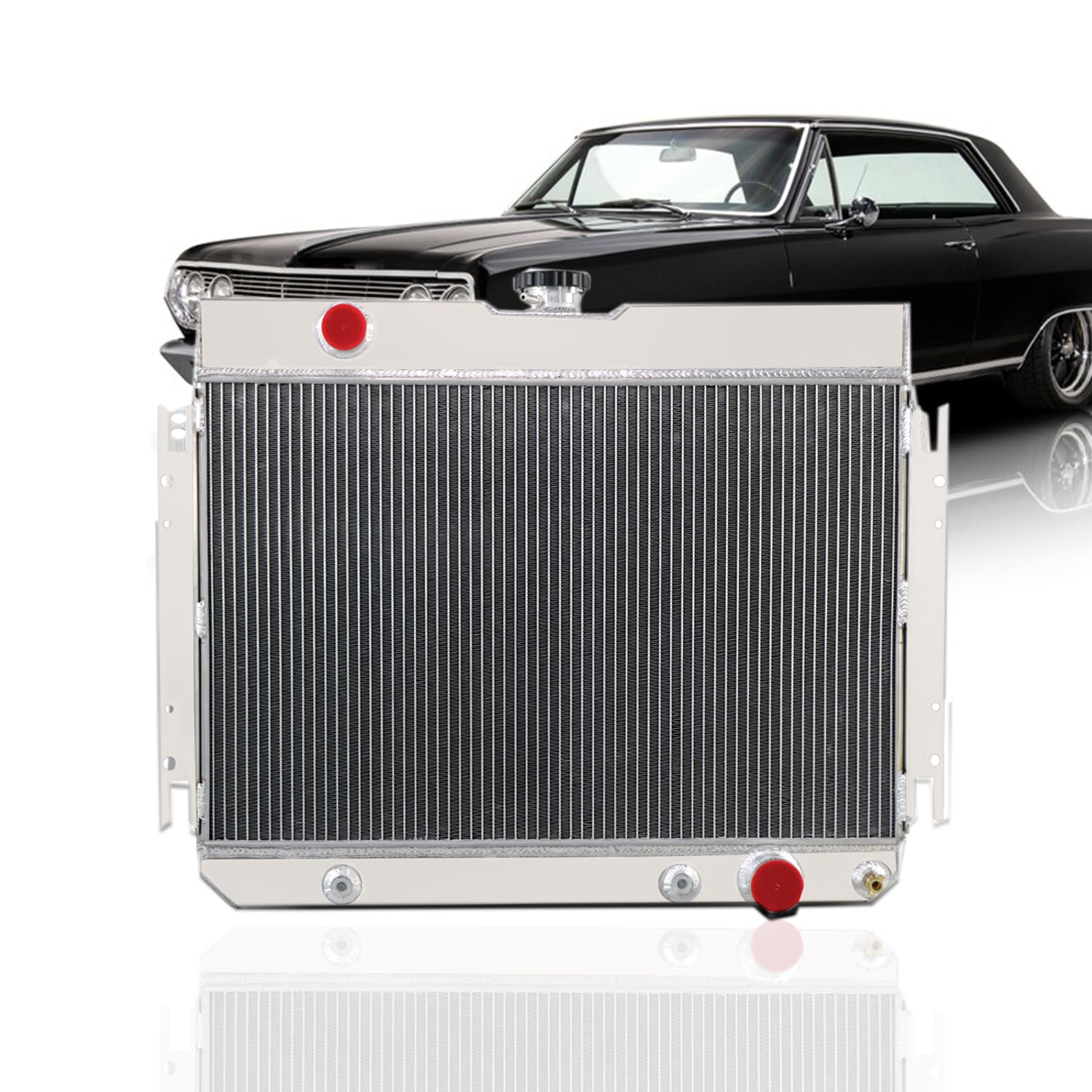 Amazon.com: Tepilauda Full Aluminum Radiator compatible with 1963-1968 ...