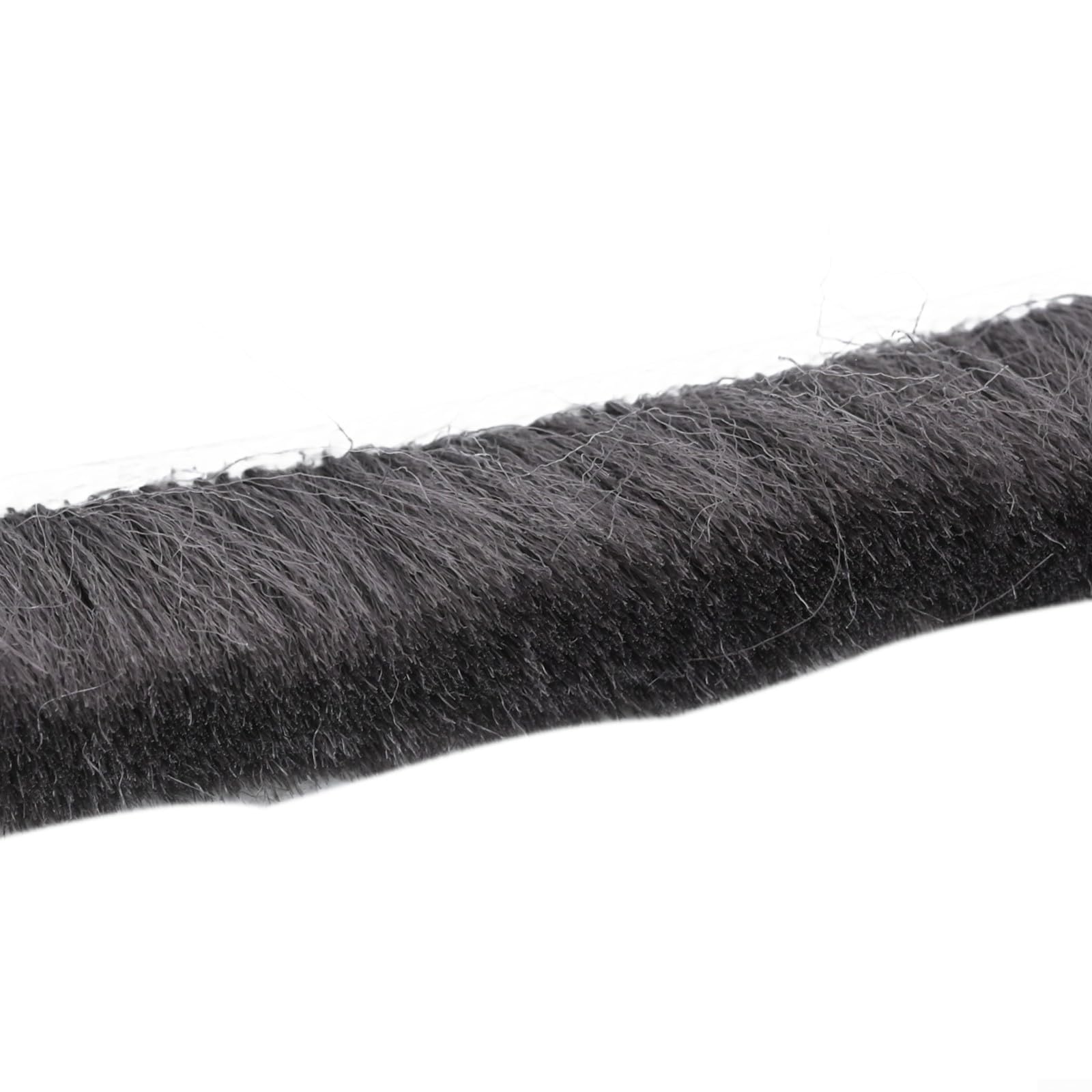 Striscia impermeabile da 10 m con guarnizione a spazzola pelosa per porte scorrevoli e battenti, riduce il rumore e l'accumulo di polvere (5 mm x 12 mm)