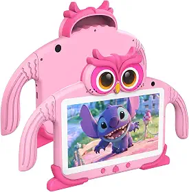 Tablet infantil de 7 polegadas para crianças de 3 a 7 anos, tablets infantis com aplicativos de aprendizagem, WiFi, controle parental, jogos educativos, tablets à prova de choque para