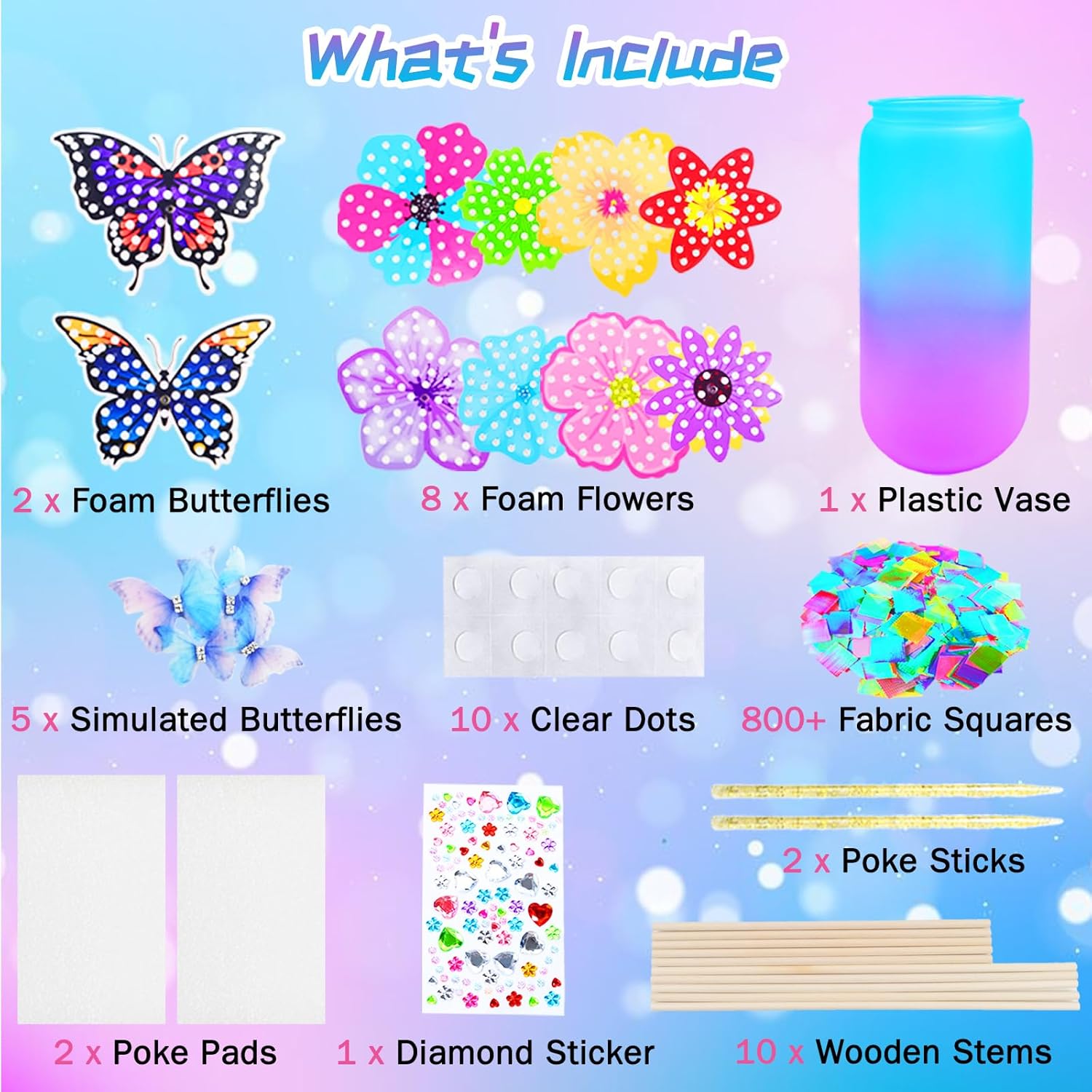 Create Magic with the FJBICODA Poke Art Flower Bouquet Craft Kit!