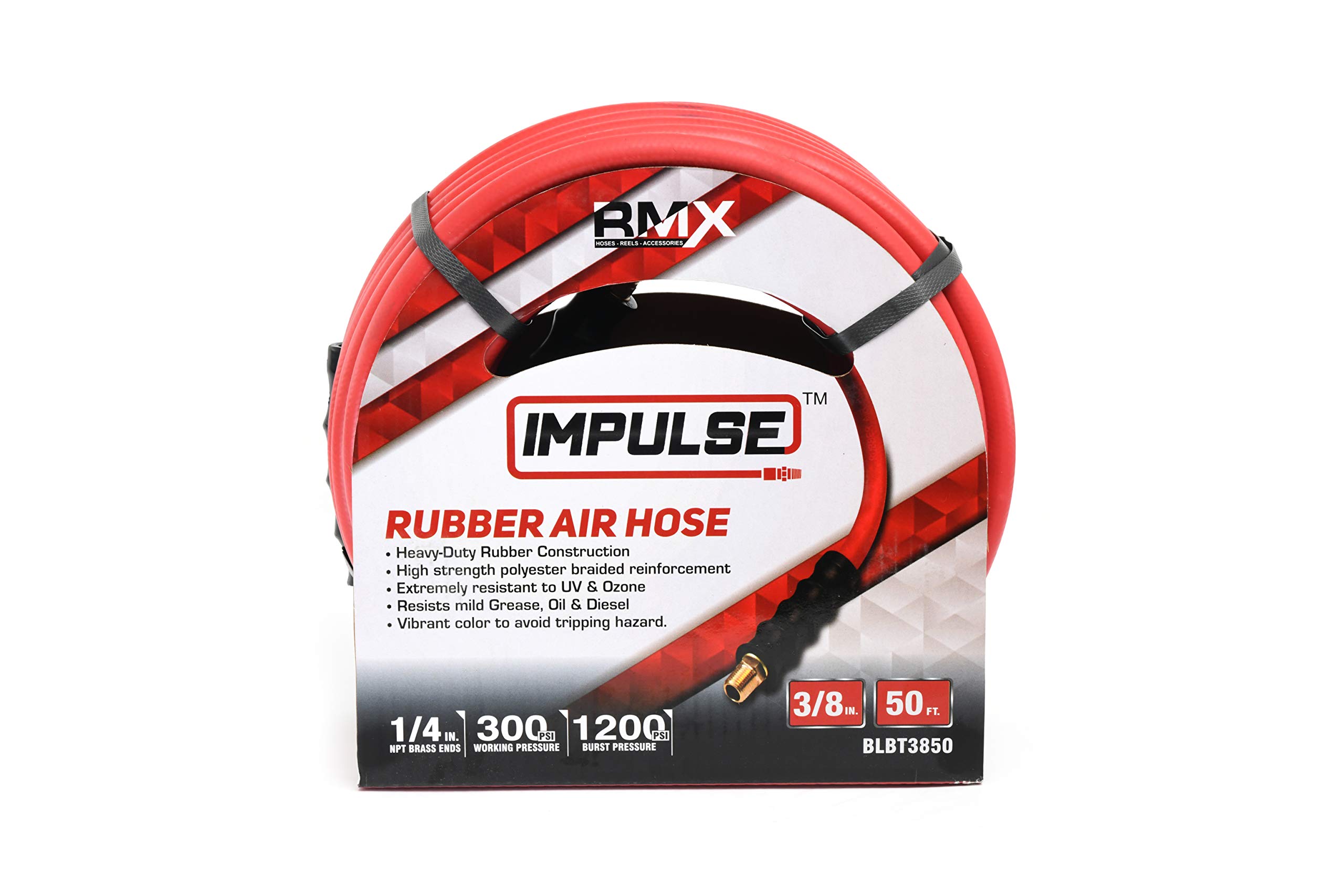 RMX Impulse Heavy Duty Rubber Air Hose - Flexible in -40°F (3/8