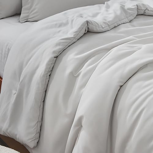 Miniatura 3 de Dorm Haul Cozy College - Juego de edredón para cama individual XL, color gris Antártida