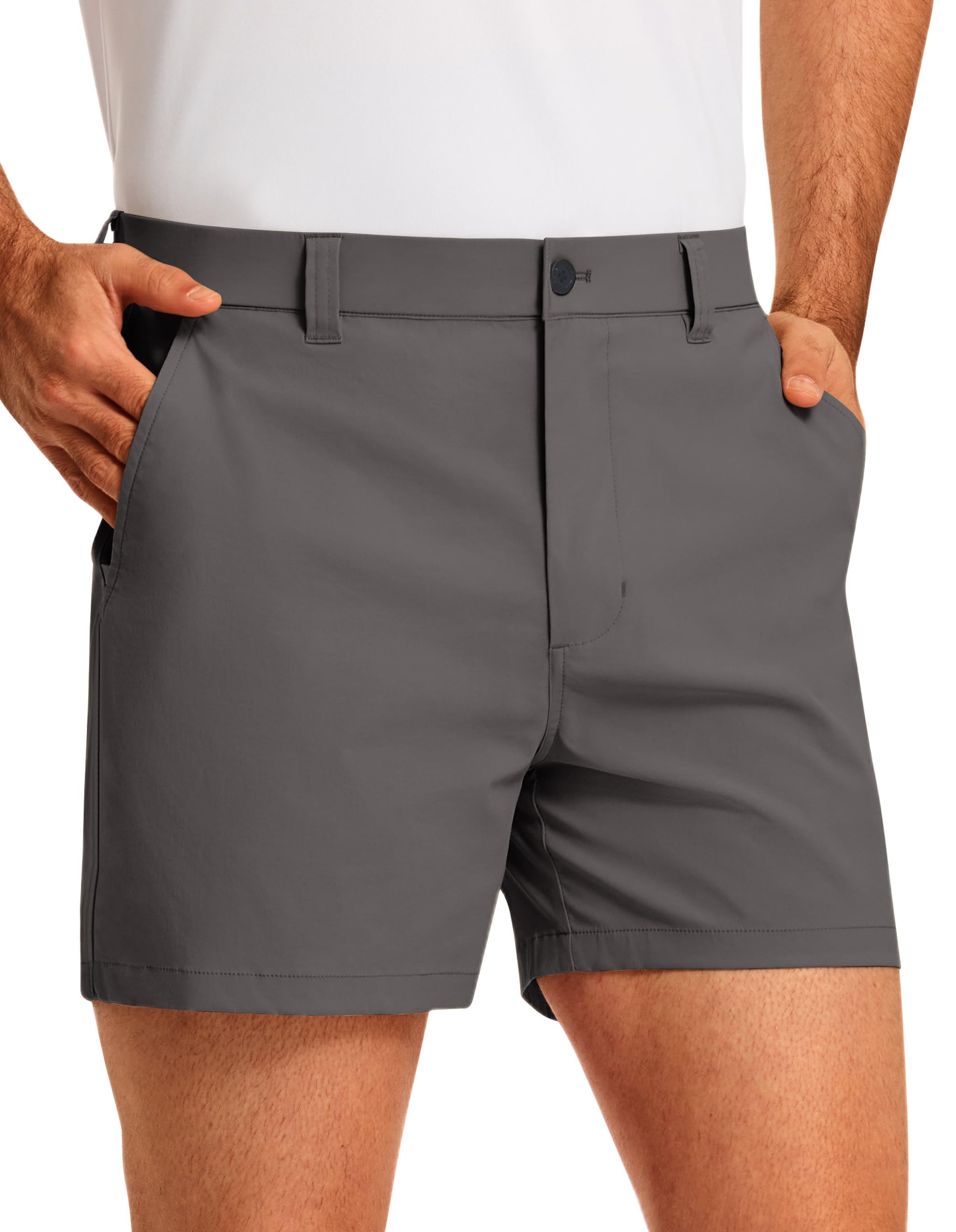 PULI Men's Golf Shorts 5'' Inseam Waterproof Quick Dry Stretch Breathable