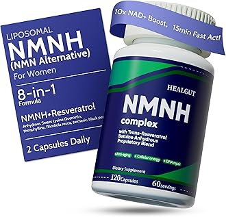 High-Purity NMN Supplement Alternative for Women： Liposomal NMNH + Trans-Resveratrol + TMG | Boosts NAD+ Levels, Cellular Regeneration & Radiant Skin - 60-Day Anti-Aging Formula