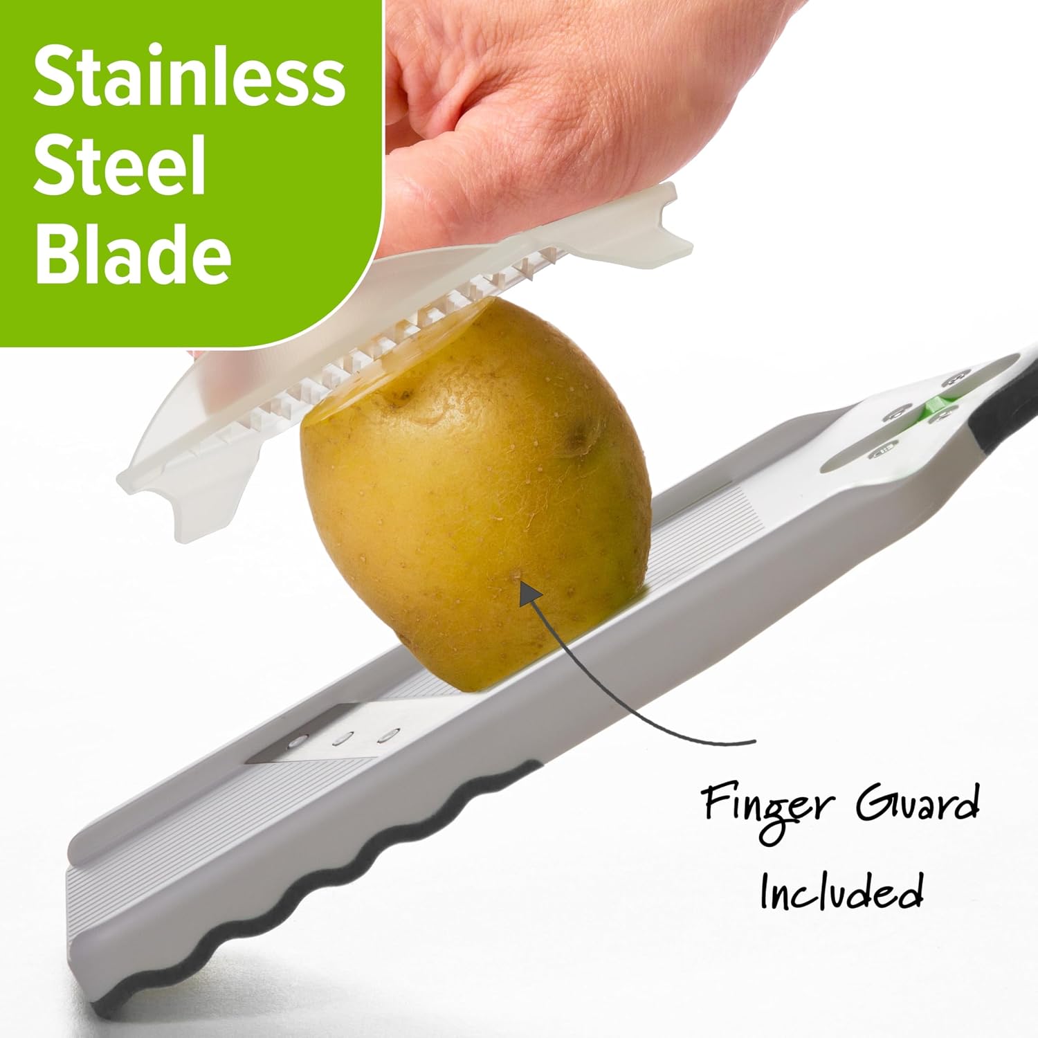 Stainless Steel Blade Easy Adjustable Mandolin Slicer, Professional Kitchen Tool for Vegetable Fruit Precision Cutting, Efficient Food Cutting
