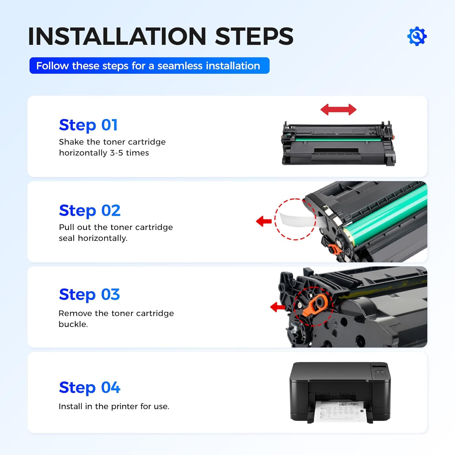 148A Black High Yield Toner Cartridge with Chip 2-Pack Replacement for HP 148A W1480A 148X W1480X Compatible with HP LaserJet Pro MFP 4101dw 4101fdn 4101fdw 4001dn 4001dw 4001n Printer Ink 4001 4101 e