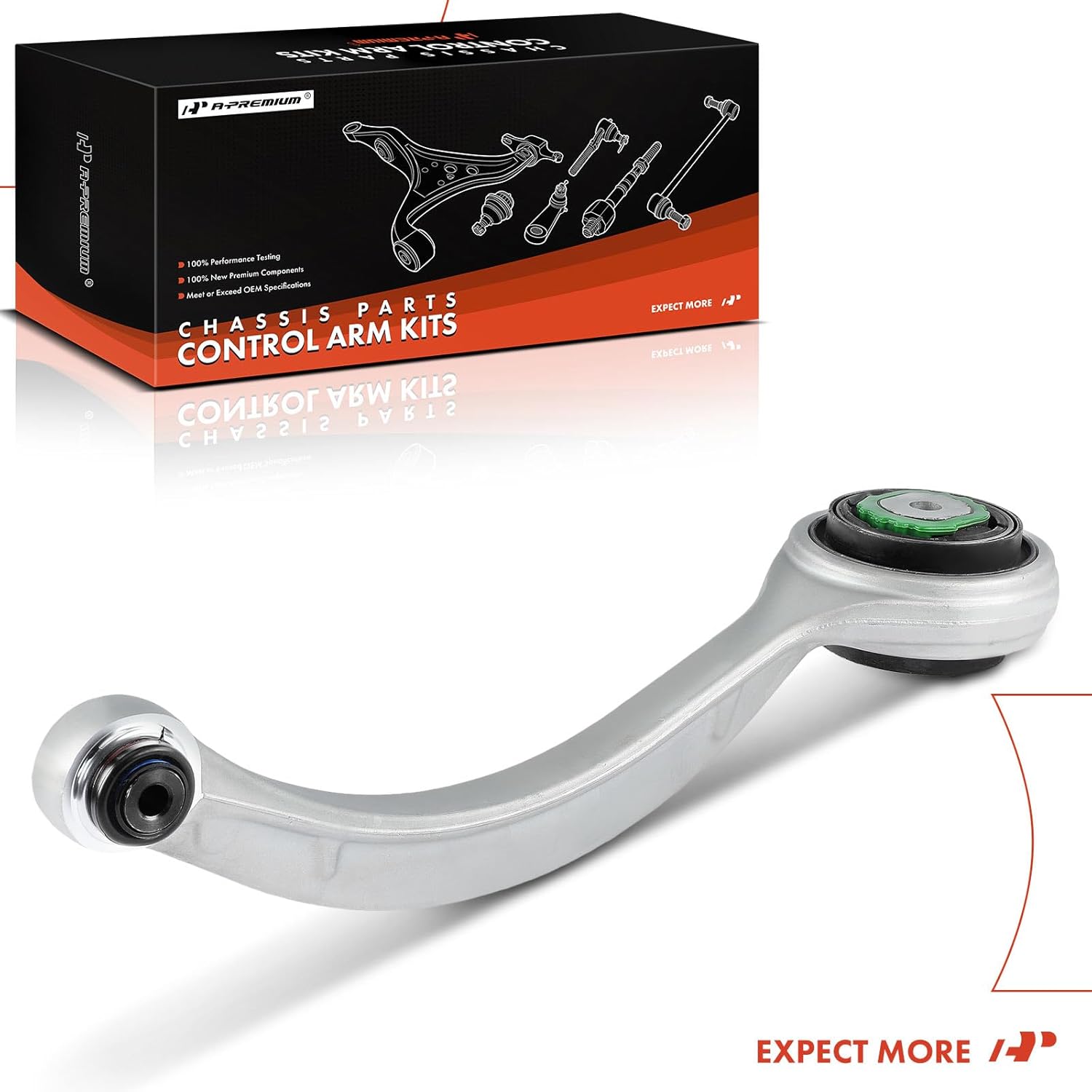A-Premium Front Forward Lower Control Arm, with Bushing, Compatible with Jaguar XJ 2010-2017, XJR 2014-2017