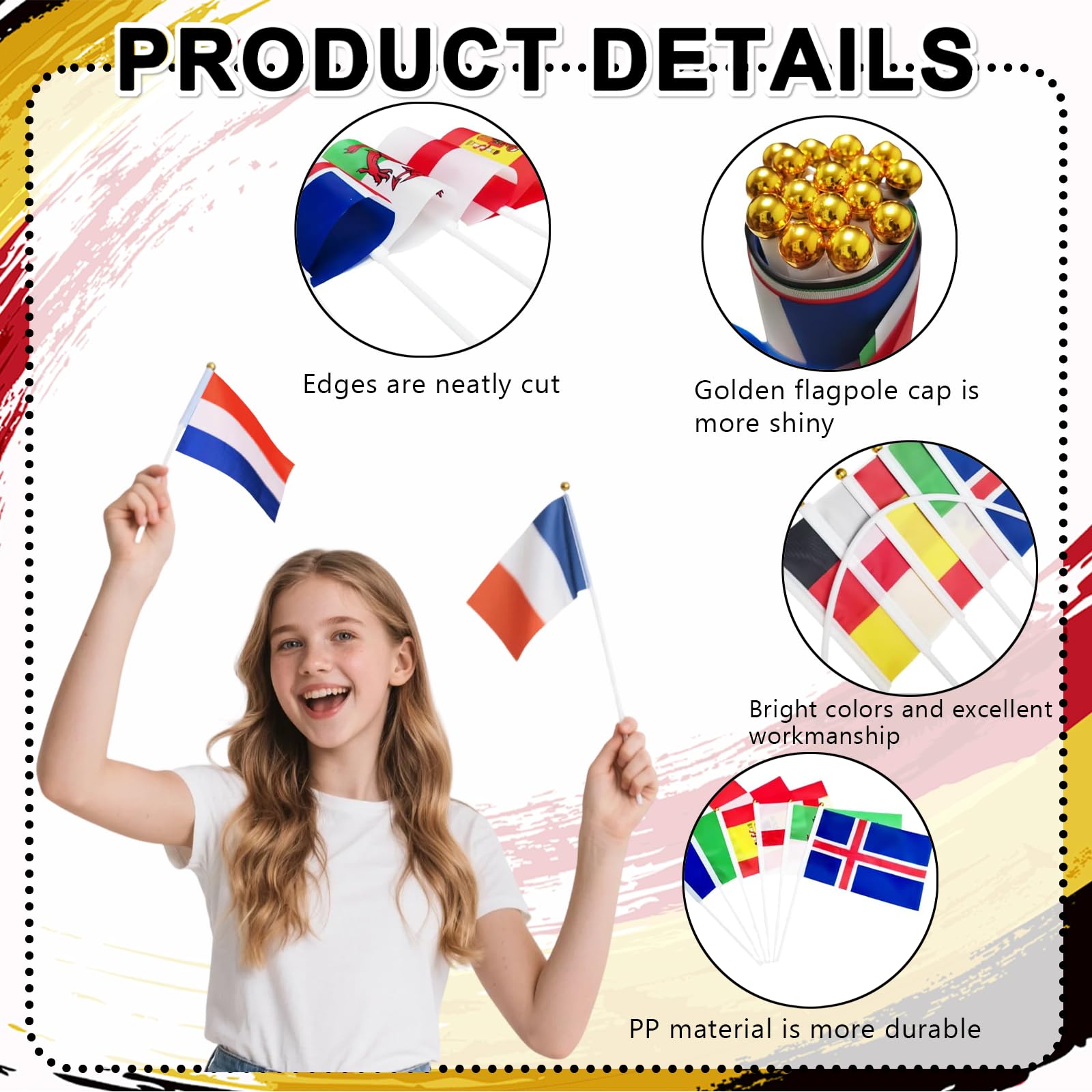 Vlaggen Van De Wereld Set Van 16 Landen Van Oceanië Met De Hand Geschilderde Stijl 180401 13502
