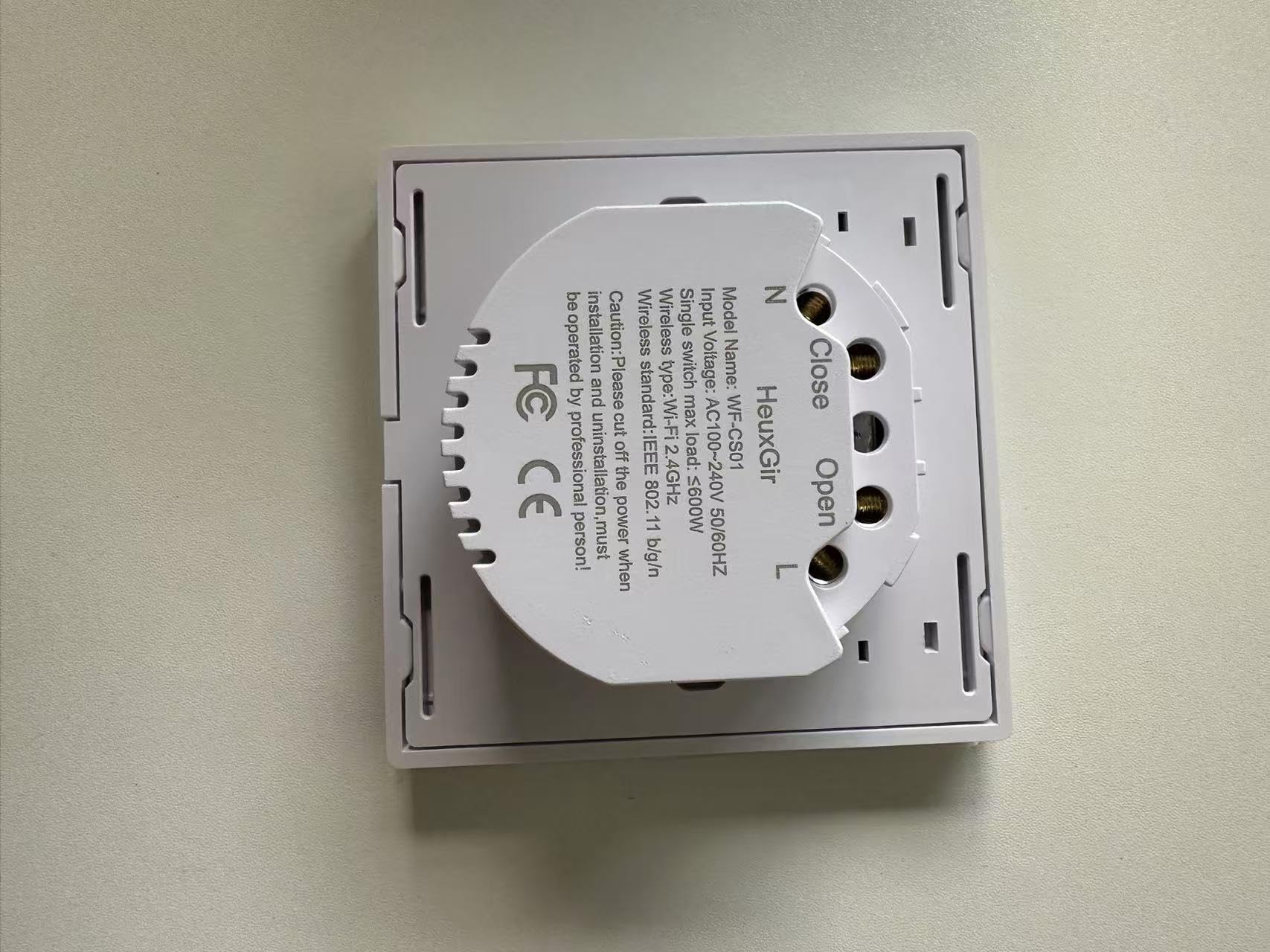 80 * 80 mm Interruptor Persianas Wifi, Interruptor Inteligente Persiana de Porcentaje Control de APP y Voz, Compatible con Alexa y Google Home, Necesita Cable Neutro 2Pieza