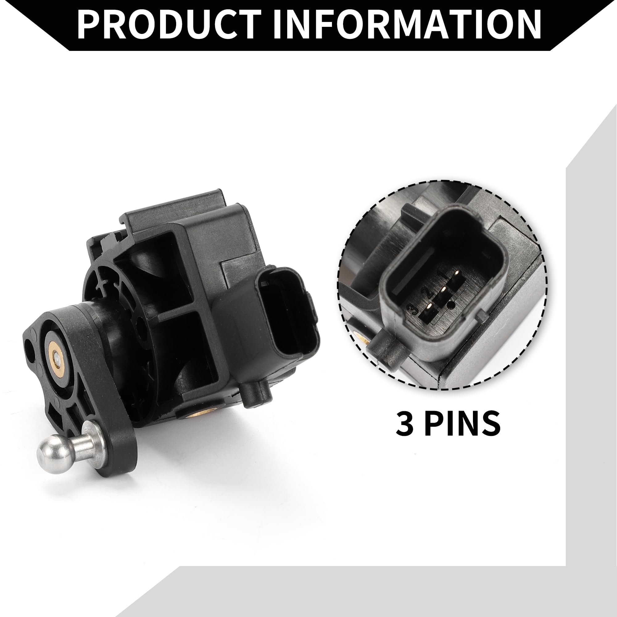 Sensor De Altura De Suspensión Para Citroen C5 2001-2008 1 Pc | Numero De OE 5273J4, Cantidad 1 Pc, Para Citroen C5 III 08-18, Para Citroen C6 05-12, Para Peugeot 508 10-18, Color Negro