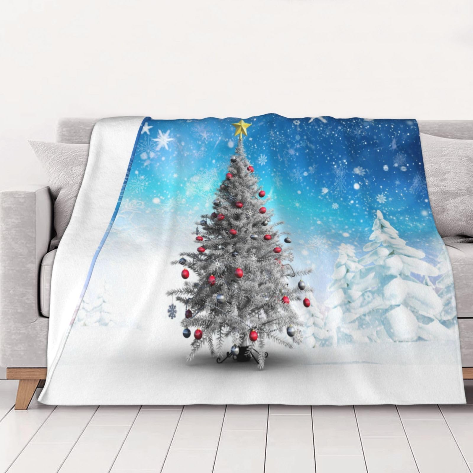 Couverture en flanelle douce chaude lit canapé voiture plaid Noël