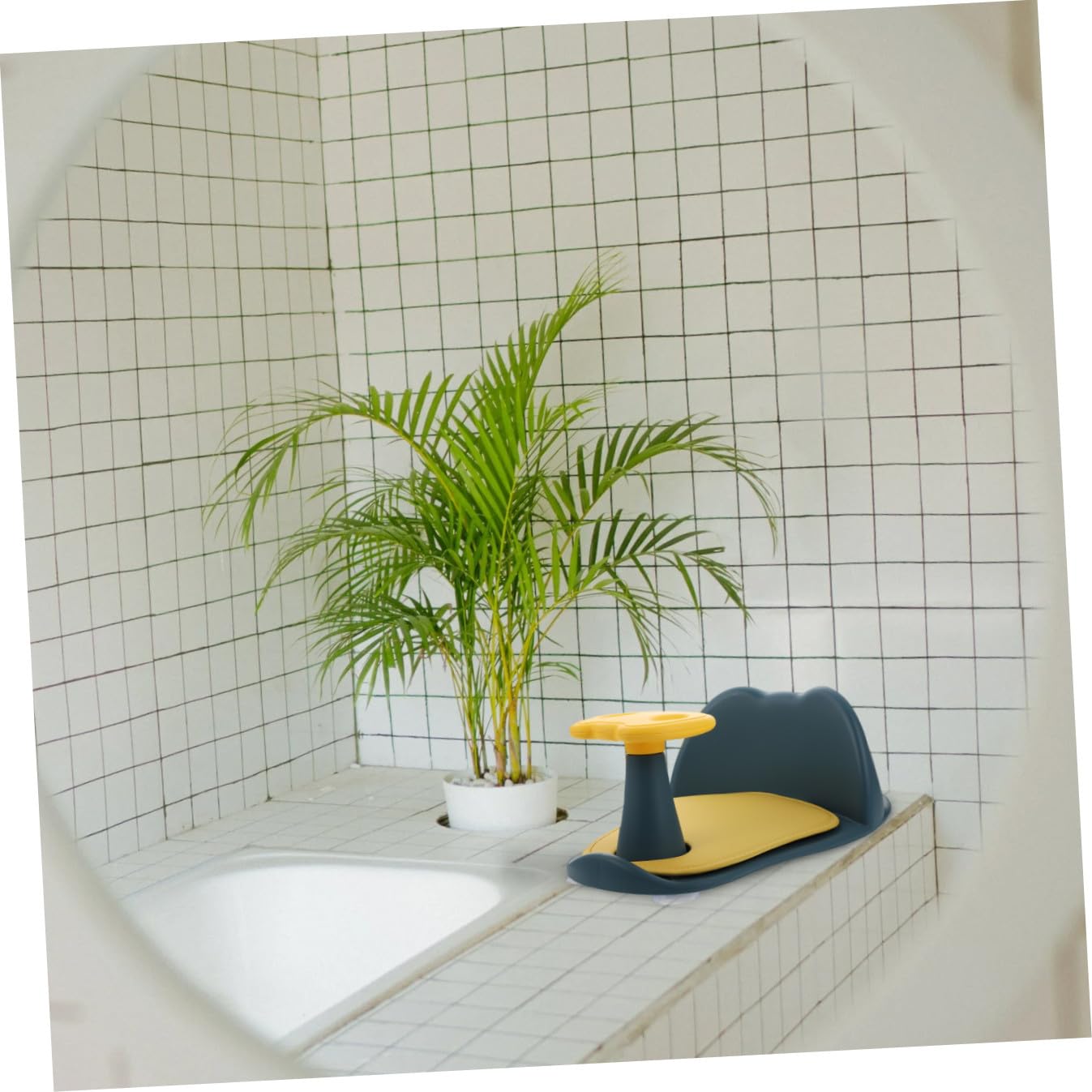 LABRIMP Babybadesitz Babybäder Babysitzdusche Für Neugeborene Babybadewanne Badewanne Für Säuglingssitz Badezubehör Haushaltsbadesitz Polypropylen Pp Blau