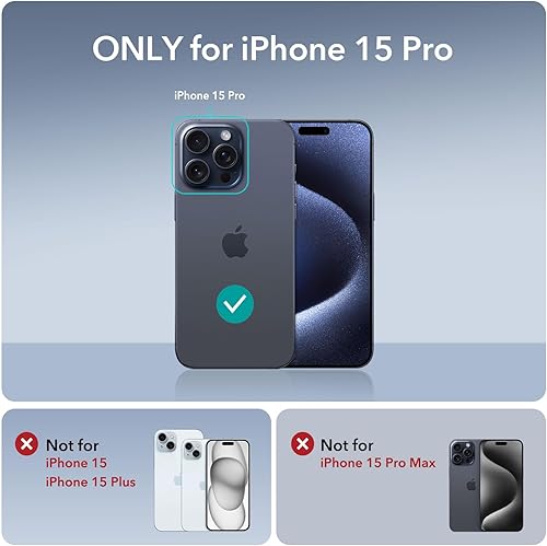 Miniatura 2 de ESR Funda para iPhone 15 Pro, compatible con MagSafe, funda protectora de grado militar, funda de teléfono con soporte integrado, cubierta trasera