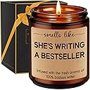 Miracu Candle, Writing Writer Gifts for Women, Creative Future Author Gifts for Writers, Christmas Cool Funny Presents for Book Novelist, Screenwriter, Aspiring Poet, Literature Literary Presents