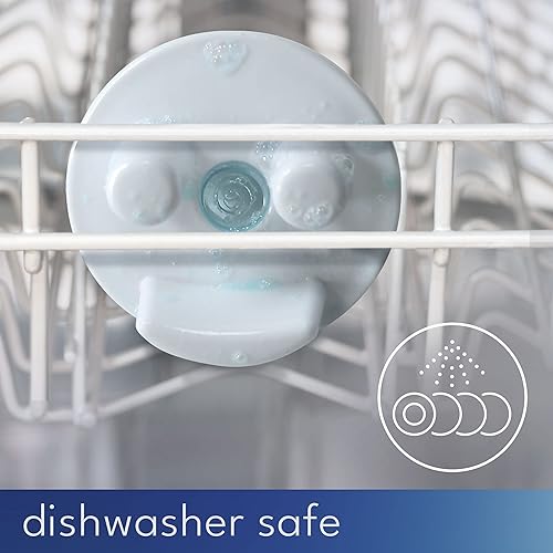 Miniatura 7 de Storage Theory - Soporte de esponja con ventosa, organizador de fregadero de baño y cocina blanco para esponjas de cara sonriente, no incluye