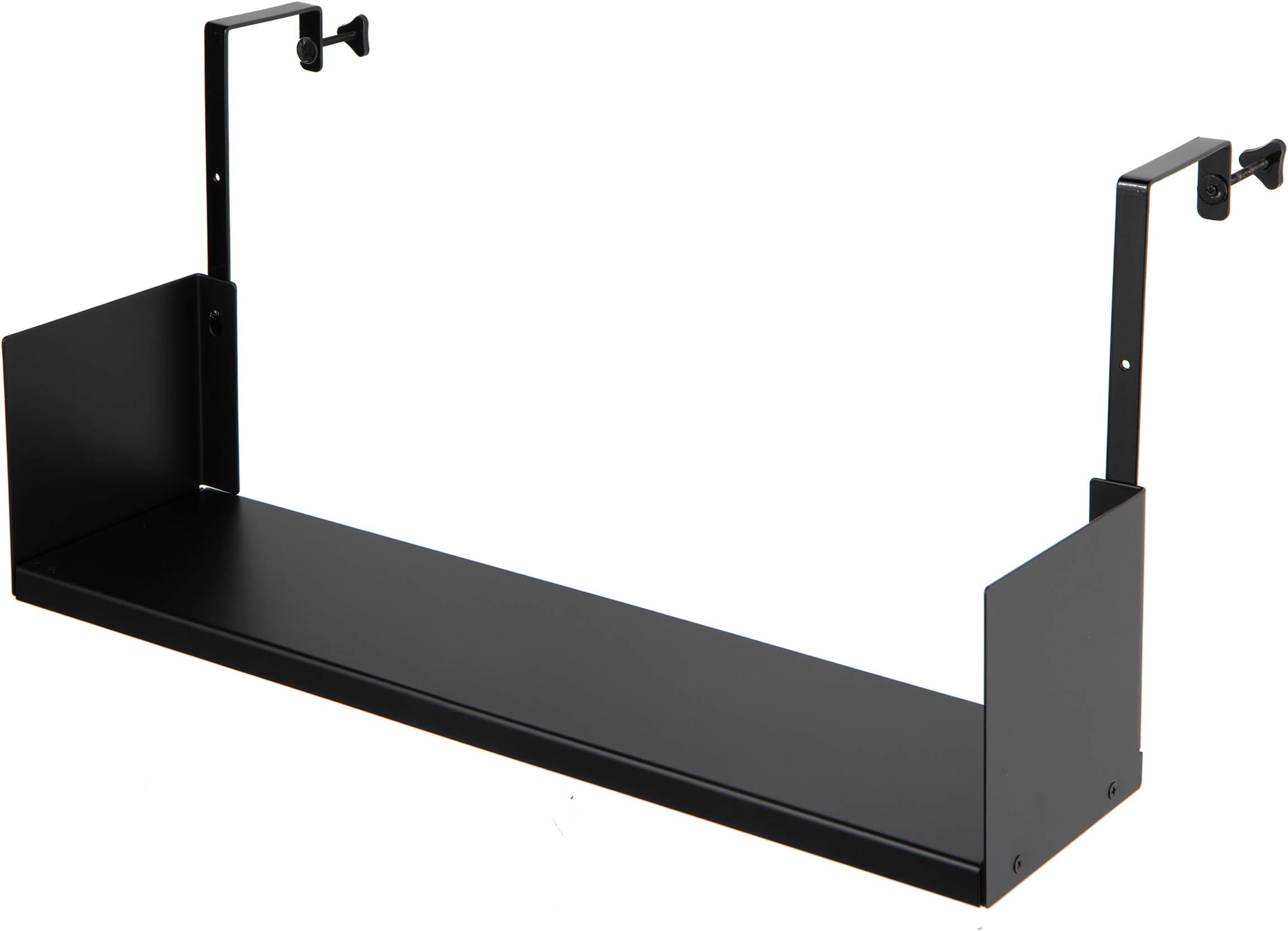 WallnitureLibro Cubicle Shelf 24" Cube Storage Organizer Bookshelf with Cubicle Hooks, Home Office Desk Organizer (Black)