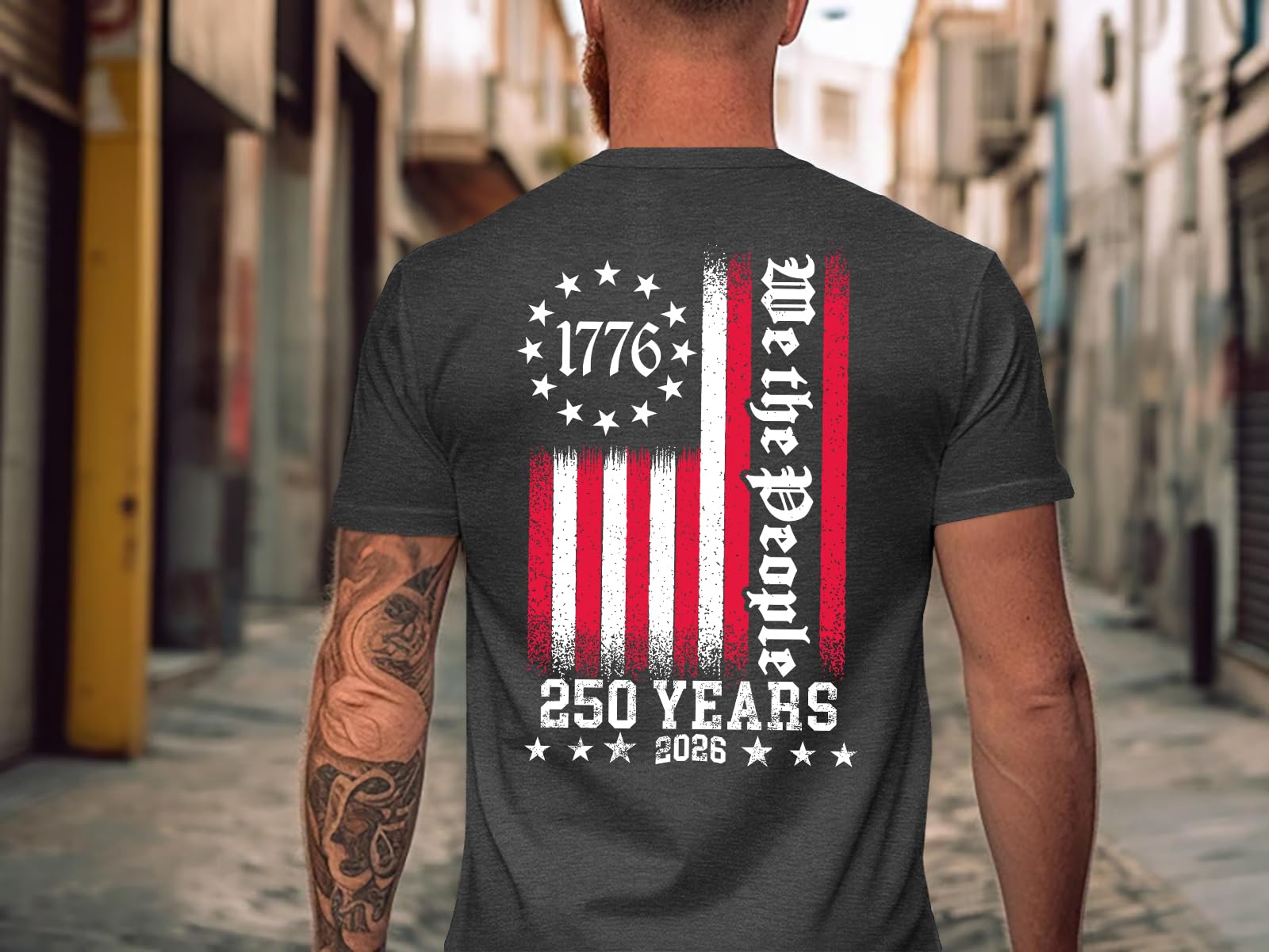 Men's 250 Anniversary USA Shirt American Flag T Shirt 250 Years America Anniversary Shirt Patriotic Shirts Tops - 3