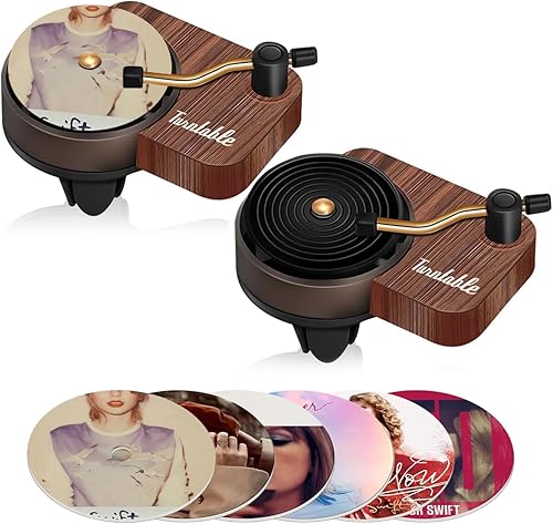 TayTay - Ambientador para tocadiscos, paquete de 2 clips de ventilación para ambientador de automóvil, 6 unidades, tabletas, difusor de fragancia,