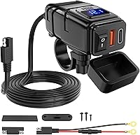 Vista 12 de Nilight Kit de arnés de cableado Nylon 16 AWG 2 cables 12V Interruptor de manillar de motocicleta encendido y apagado, fusible de hoja de relé
