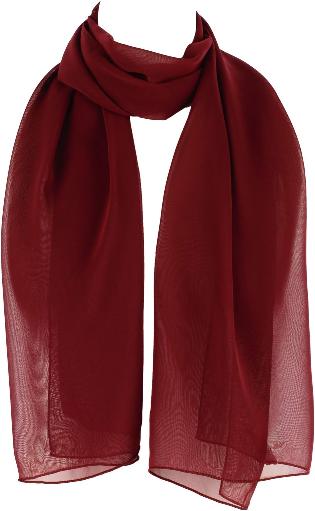 Women’s Premium Korean Made Chiffon Scarf – Lightweight Sheer Fashion Wrap, Soft Elegant Shawl for All Seasons