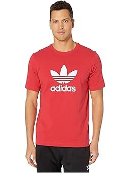 red adidas t shirt mens