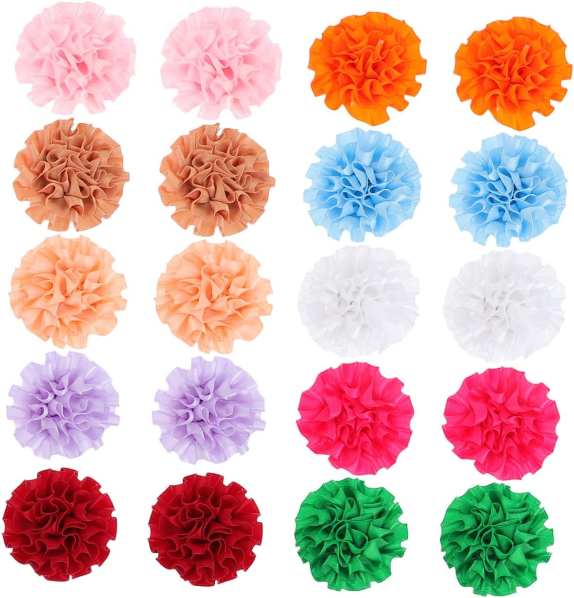 Toyvian 20Pcs Pet Flower Collar Accessories Vibrant Dog Bow Tie Charms for Pets for Daily Wear Birthdays and Photo Props Durable and Comfortable Dog