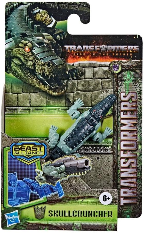 TRANSFORMERS Hasbro Toys Rise of The Beasts Movie, Beast Alliance, Beast Battle Masters Skullcruncher Action Figure - Ages 6 and Up, 3-inch (F4601), Medium