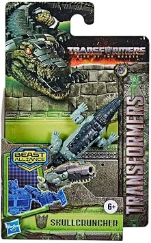 Transformers Toys Rise of the Beasts Movie, Beast Alliance, Beast Battle Masters Skullcruncher Action Figure - Ages 6 and Up, 3-inch