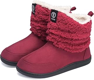 Hombre Mujer Zapatillas de Estar por Casa Invierno Calentitas Botines Pantuflas de Casa Interior Exterior