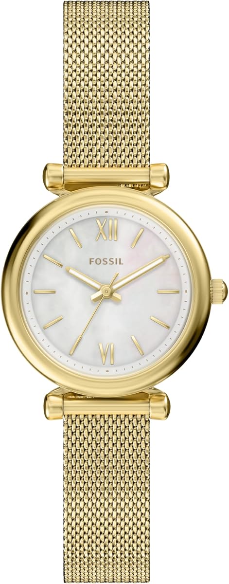 Conjunto de reloj y pulsera para mujer, reloj Carlie de tres manos de acero inoxidable para mujer y conjunto de pulsera
