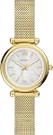 Fossil Women's Carlie Quartz Stainless Steel Watch, Rose Gold Glitz, Regular, Quartz Movement