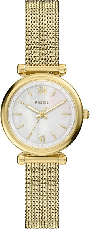 Conjunto de reloj y pulsera para mujer, reloj Carlie de tres manos de acero inoxidable para mujer y conjunto de pulsera