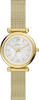 Conjunto de reloj y pulsera para mujer, reloj Carlie de tres manos de acero inoxidable para mujer y conjunto de pulsera