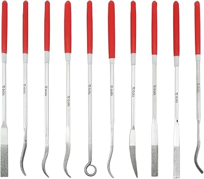 YATO YT-6145 Diamond Needle File Set 10-Pack 3 x 140 x 25 mm