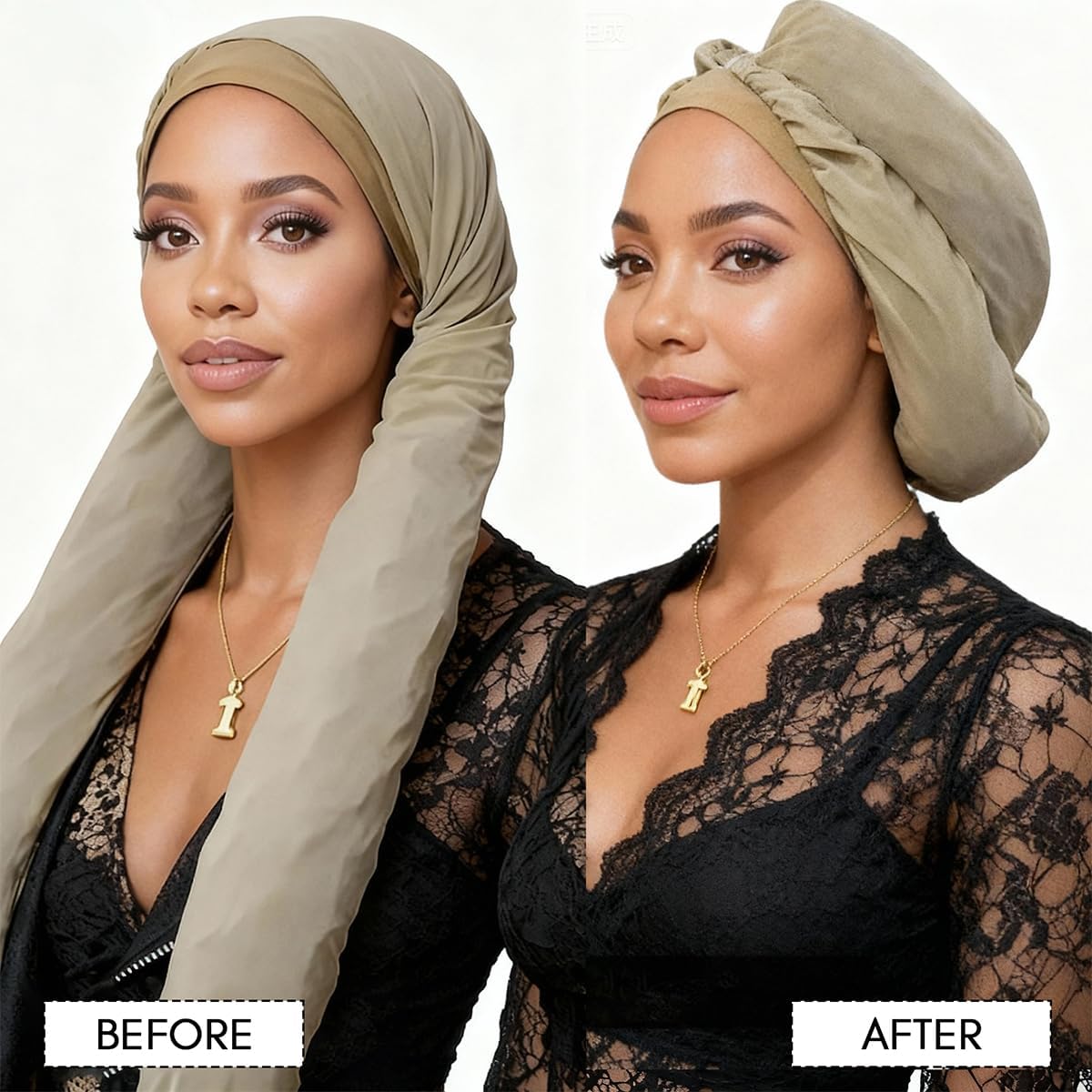 Bonnet for Women, Long Hair Bonnets for Sleeping, 2 in 1 Long Hair & Braids Protection