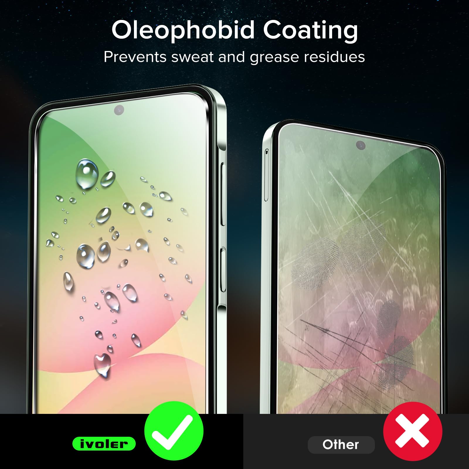 ivoler Verre Trempé pour Samsung Galaxy A56 5G Installation en 30 Secondes, Outil d'Installation Facile, Protection d’écran en 9H Dureté, Anti-Rayures, sans Bulles - 2 Pack