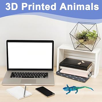 2 Pcs Lizard Toys 3d Printed Fidget Toy, 3d Printed Toys Lizard Toy | Animal Home Decor for Stress Relief and Anti Anxiety Office Decoration for Birthday Gifts Stress Relief Tools