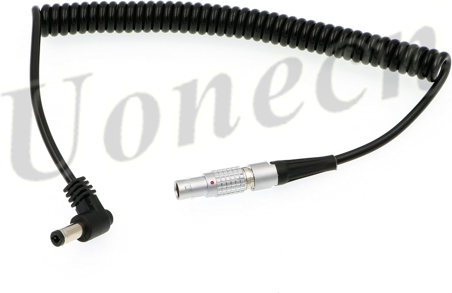 Uonecn ARRI Camera V Mount Anton Cable Straight 2 pin Male to DC Power Cable for DSLR Rig